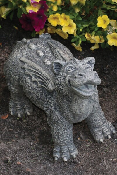 Lil Dragon Greenbank Standing Garden Statue Massarelli Sculptures